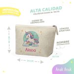 Neceser-personalizado-con-nombre-unicornio-ninas-escuela-Anak-Anak