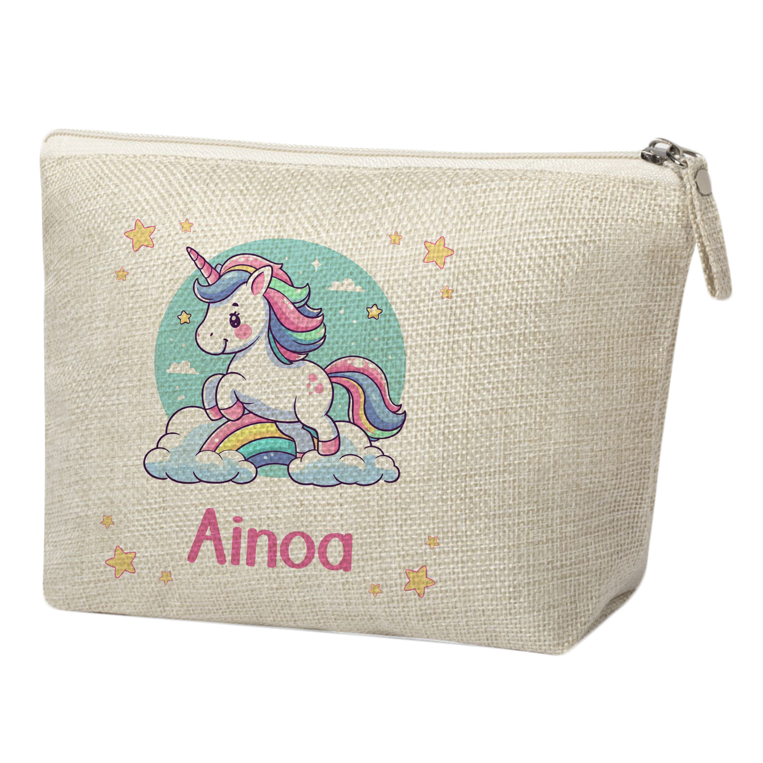 Neceser-personalizado-con-nombre-unicornio-ninas-escuela-Anak-Anak