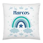 Cojin-infantil-personalizado-arcoiris-azul-con-nombre-nino