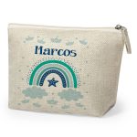 Neceser-personalizado-con-nombre-arcoiris-azul-ninos-escuela-Anak-Anak