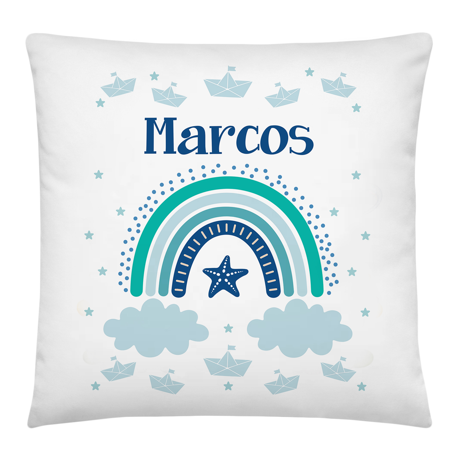 Cojin-infantil-personalizado-arcoiris-azul-con-nombre-nino