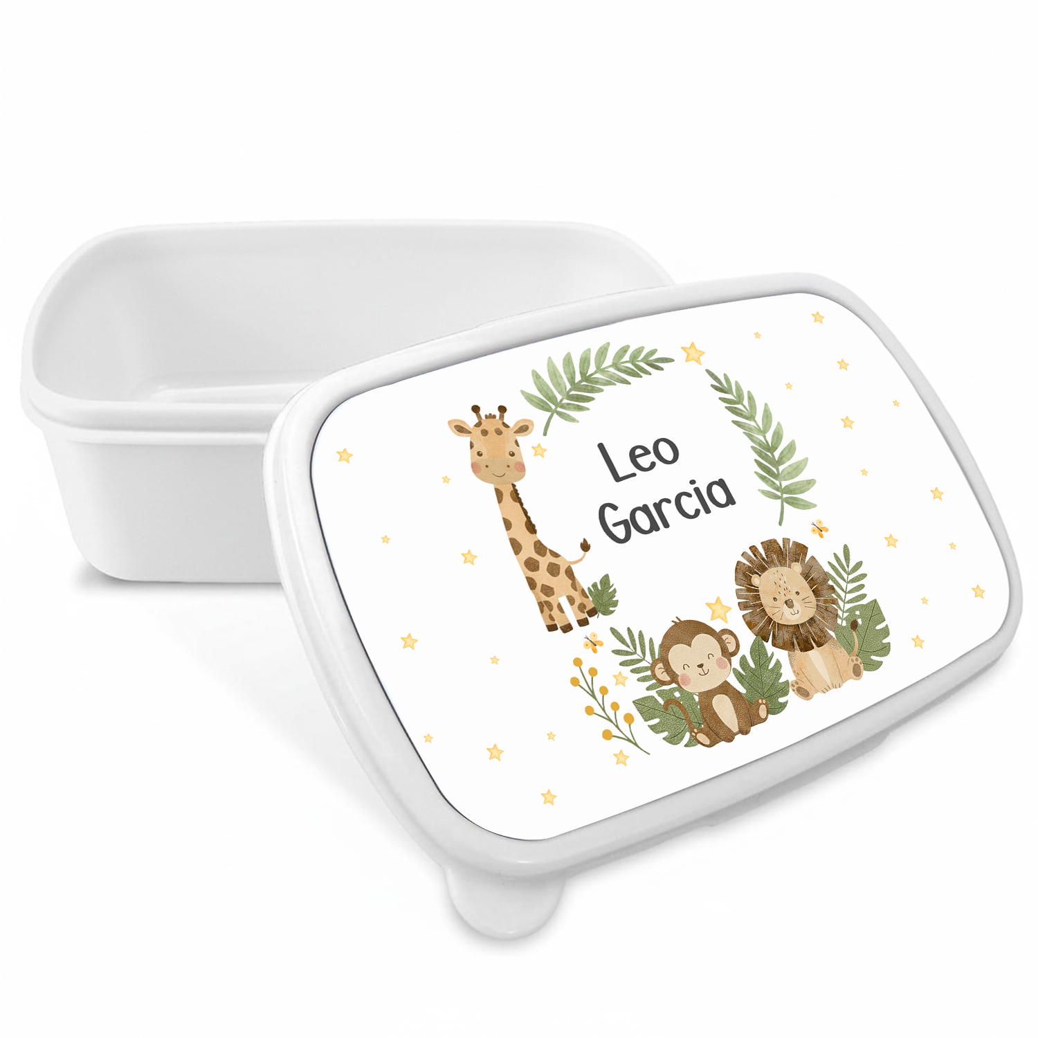 fiambrera-personalizada-animales-de-la-selva-nino-con-nombre