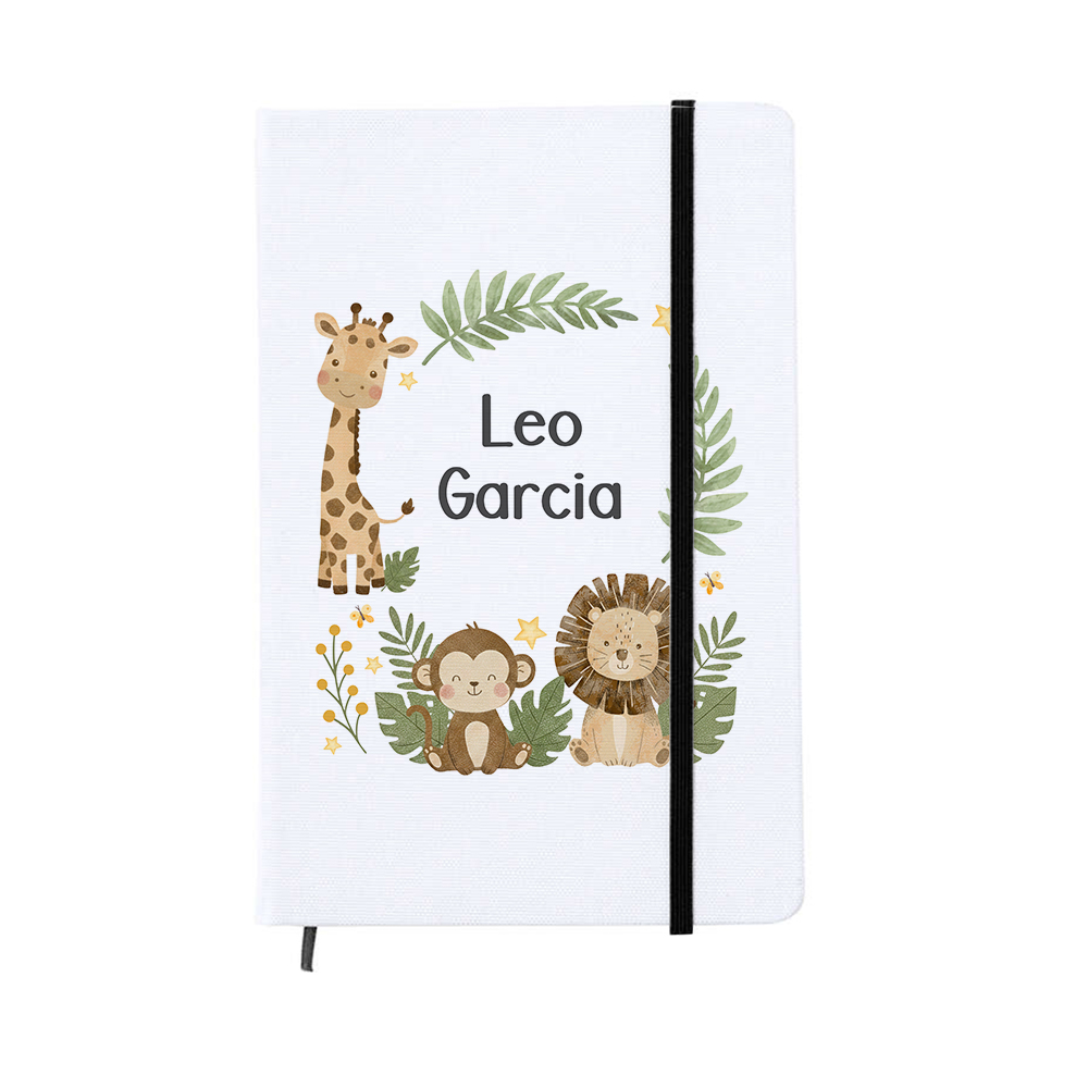 libreta-personalizada-con-nombre-animales-de-la-selva-nino-cole