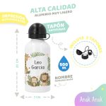 cantimplora-infantil-personalizada-animales-de-la-selva-nino-con-nombre