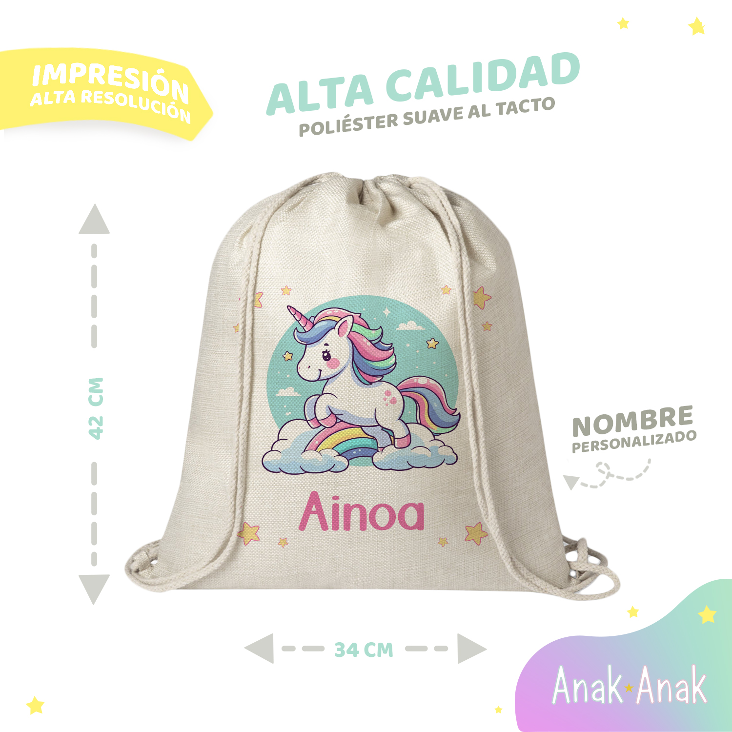 Infografia-Mochila-de-cuerdas-personalizada-unicornio-con-nombre-ninas
