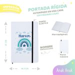 libreta-personalizada-con-nombre-arcoiris-azul-nino-cole