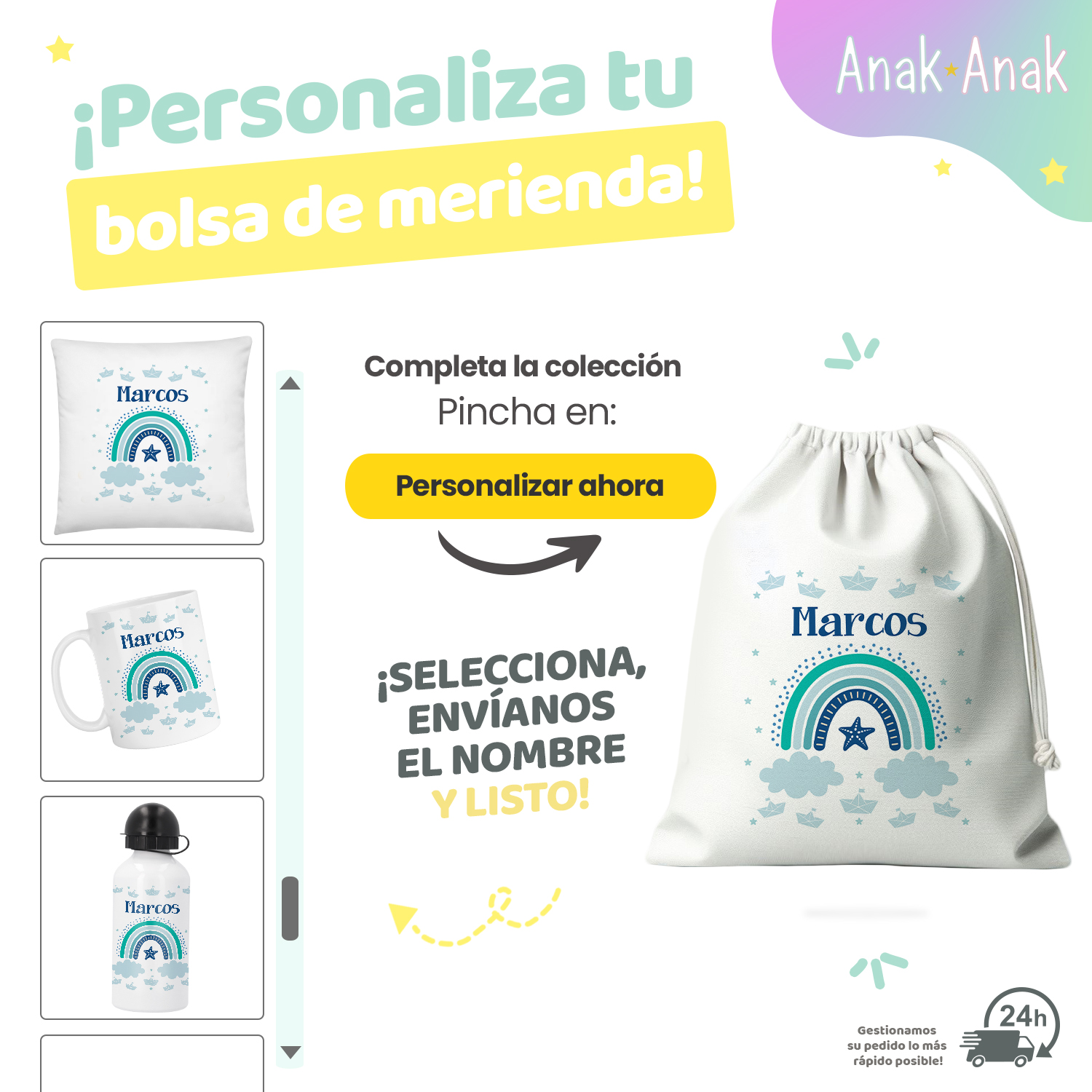 personaliza-tu-bolsa-de-merienda-personalizada-arcoiris-azul-nino-con-nombre