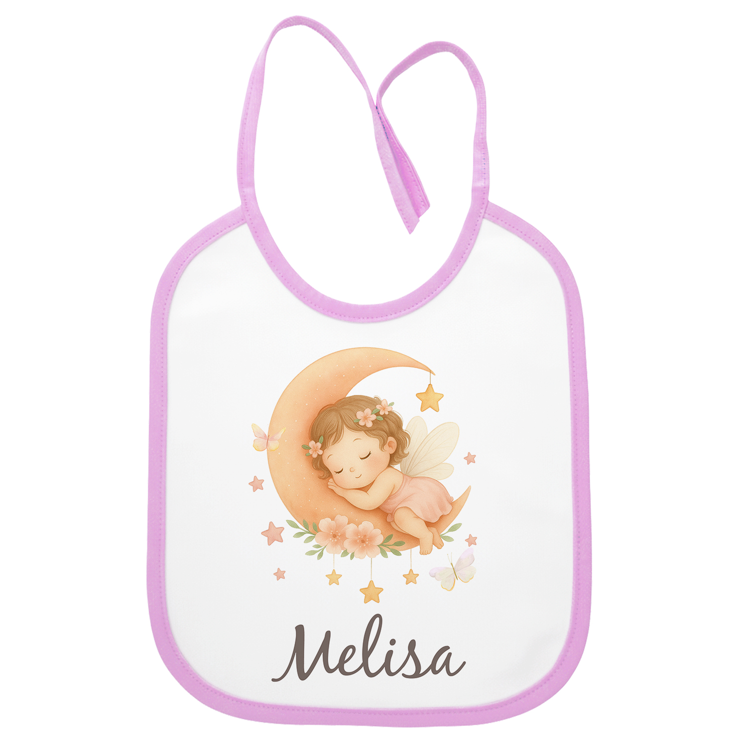Babero-Personalizado-Hada-Niña-bebes-nacimiento-Anak-Anak
